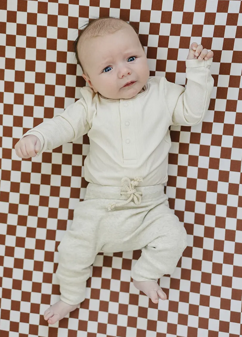 Bamboo Snap Ribbed Bodysuit - Cream