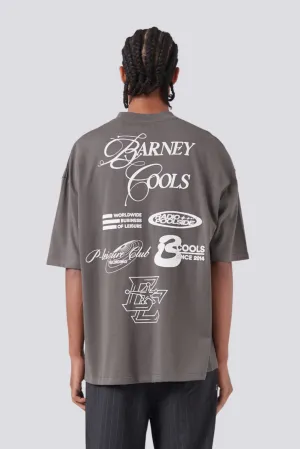 BARNEY COOLS RADIO TEE - WASHED BLACK