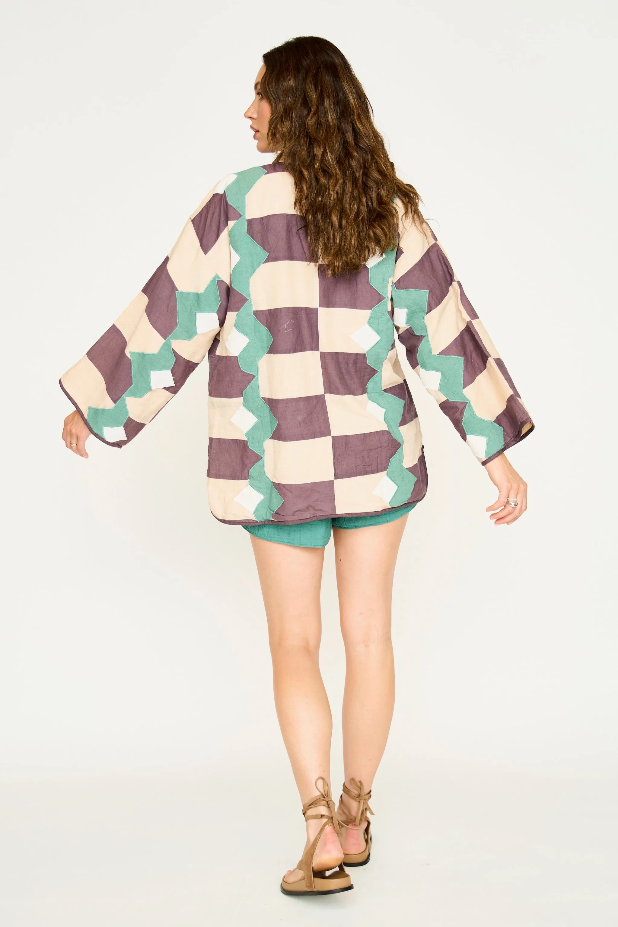 Bergen Jacket in Plum Origami