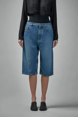 Bermuda Shorts with Knitted Waistband