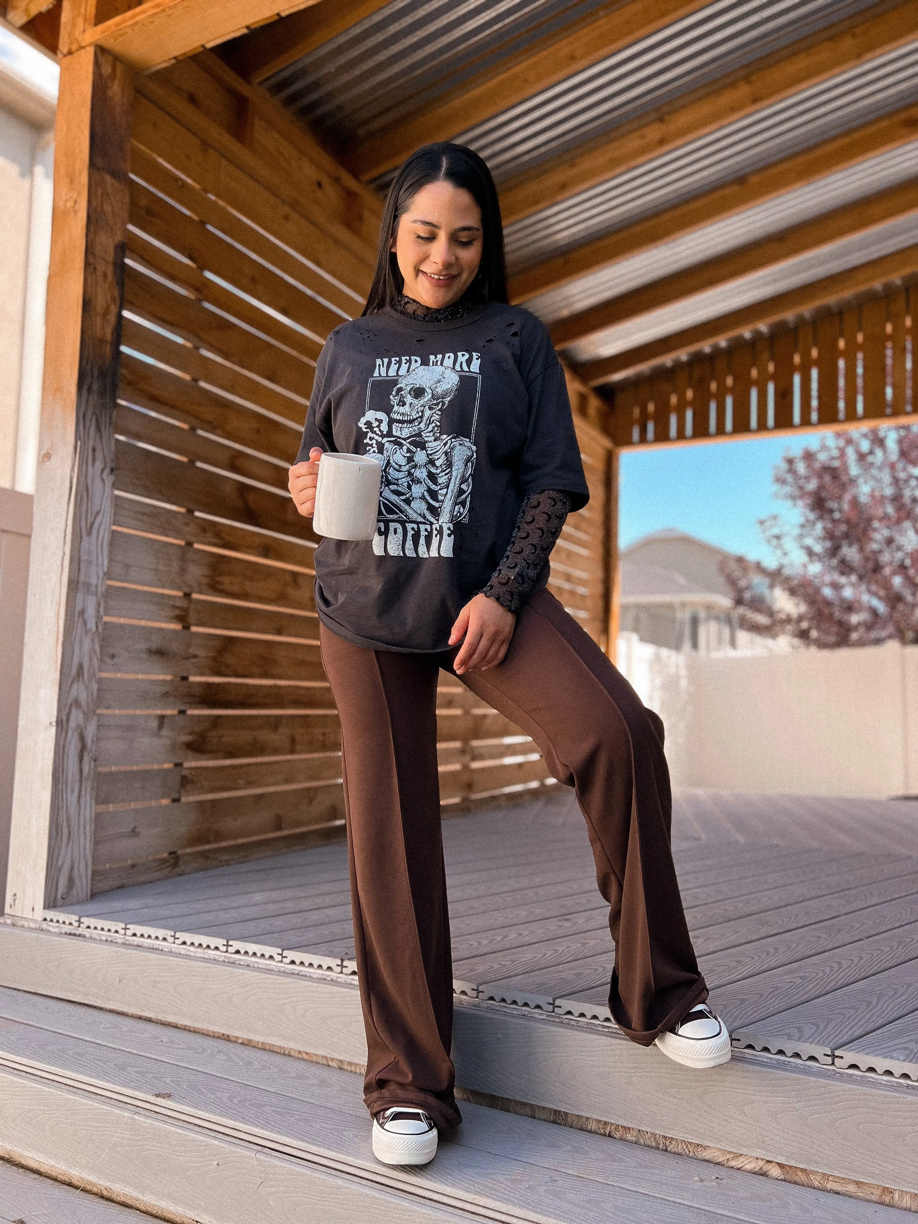 *BEST SELLER* need more coffee graphic tee (S-3X)