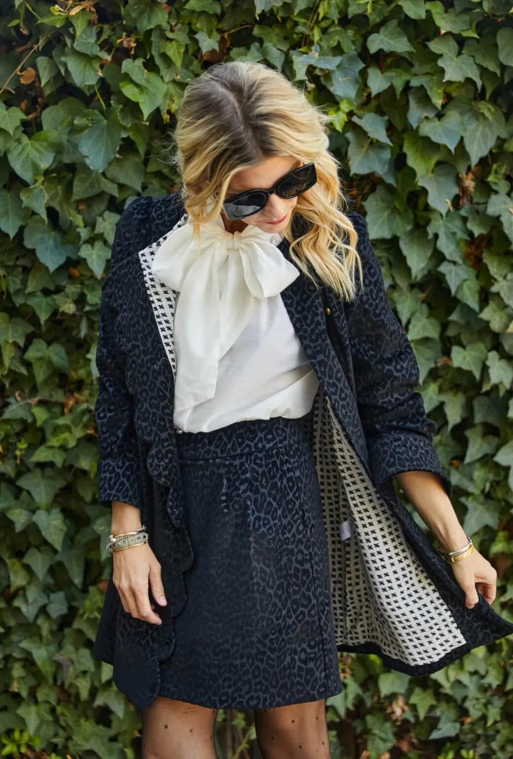 Big Bow Blouse - Sheer White