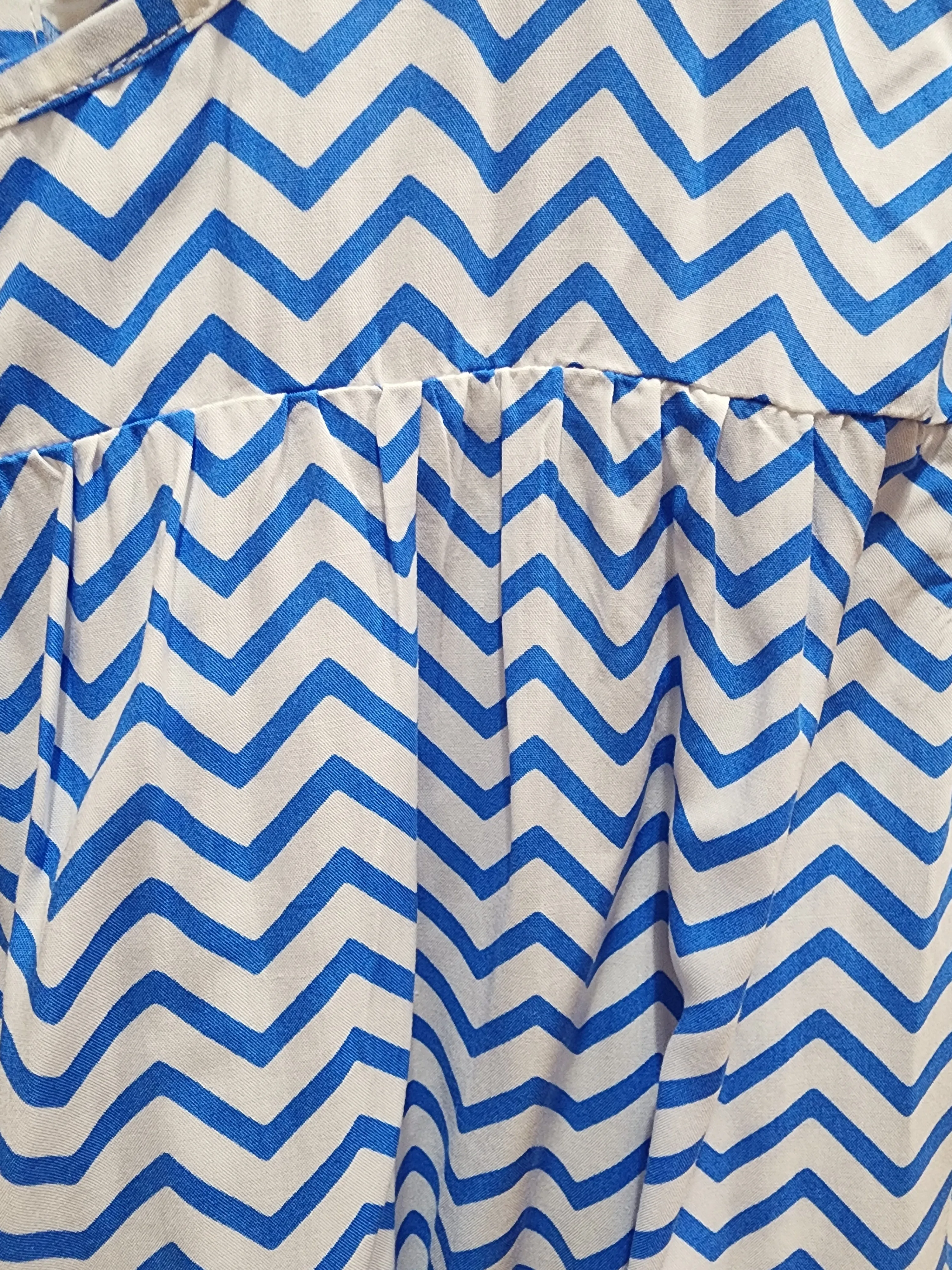 Blue striped top size 12