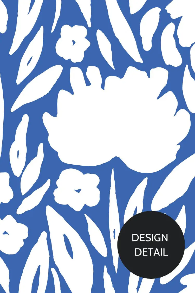 Blue-tiful Blooms - Women's Scrub Top