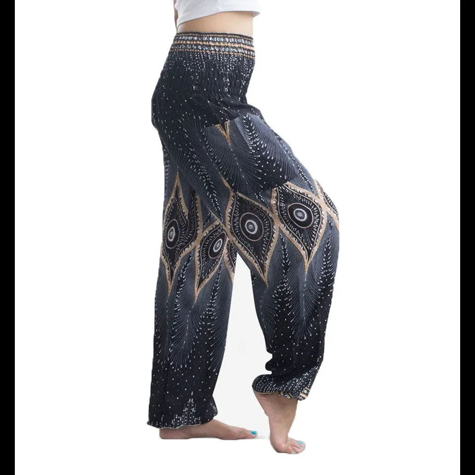 Bohemian Yoga Pants Harem Pants Hippie Pants Boho Clothes Tie Dye High waisted Pants