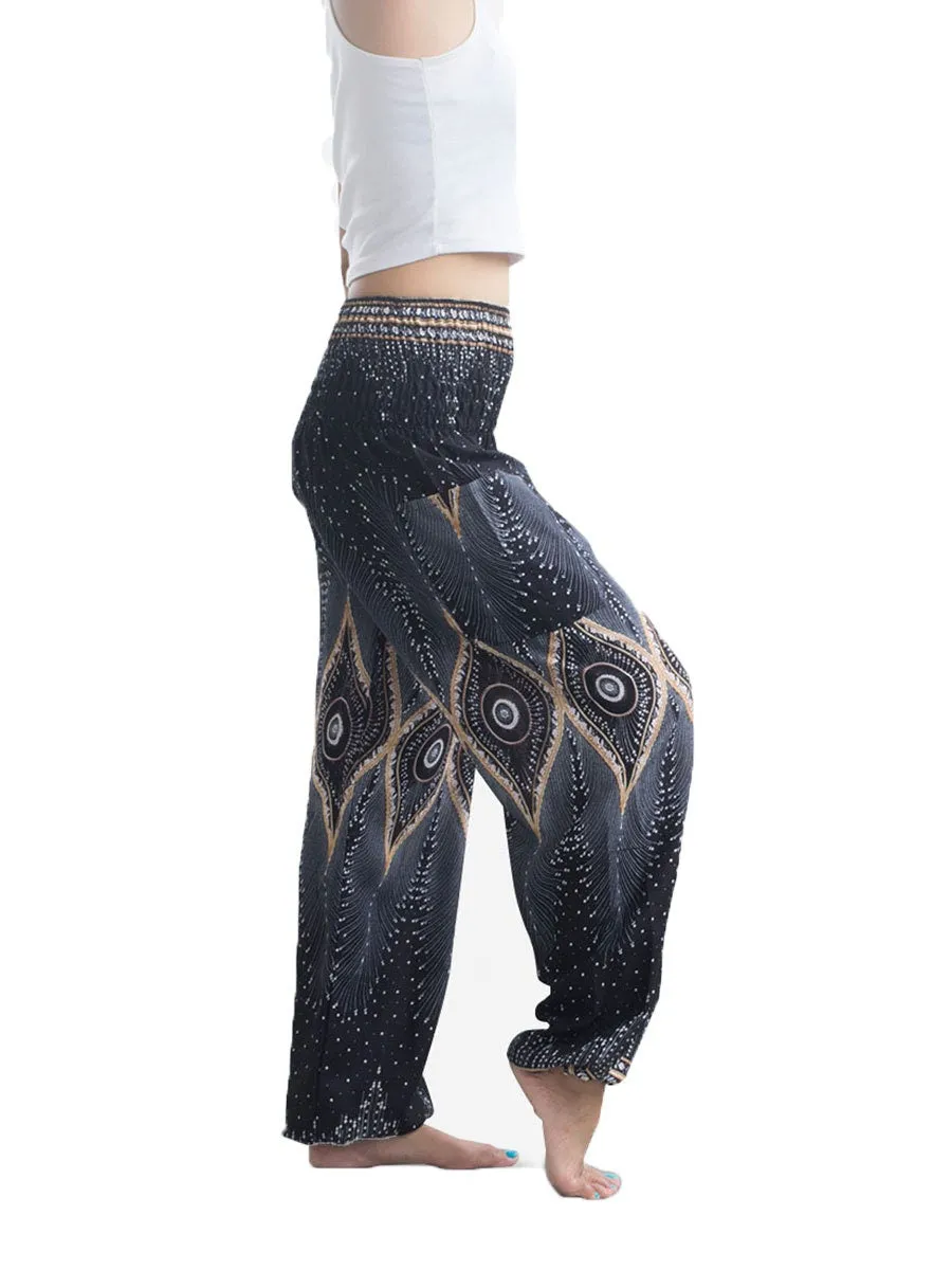 Bohemian Yoga Pants Harem Pants Hippie Pants Boho Clothes Tie Dye High waisted Pants