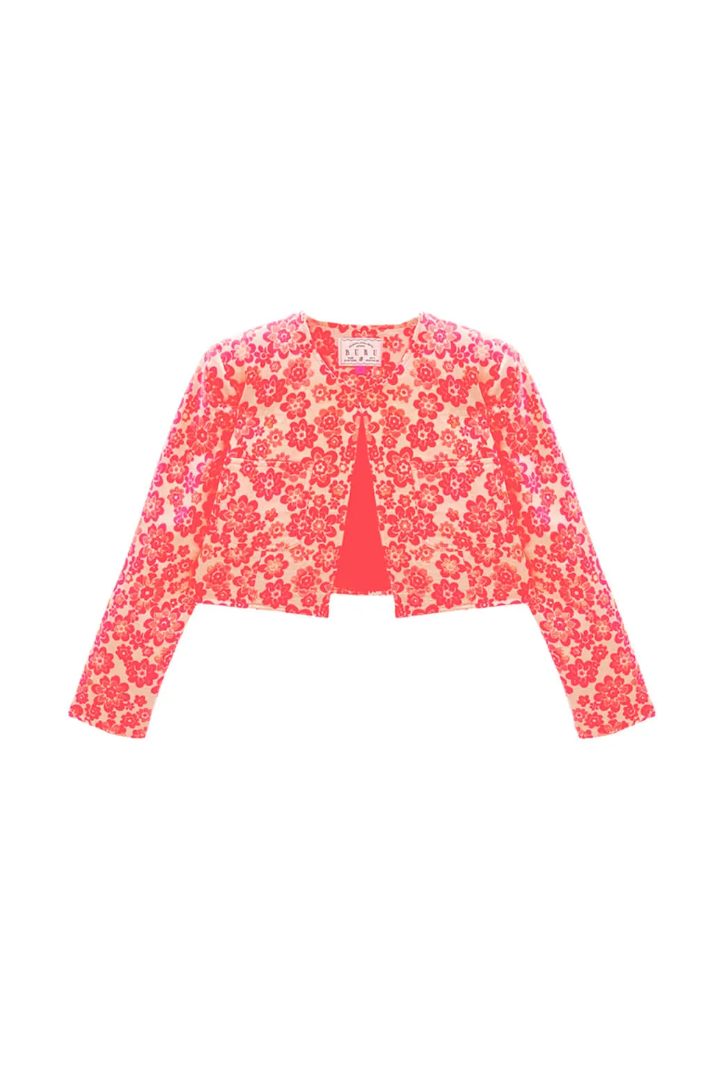Bolero Blazer - Coral Brightline