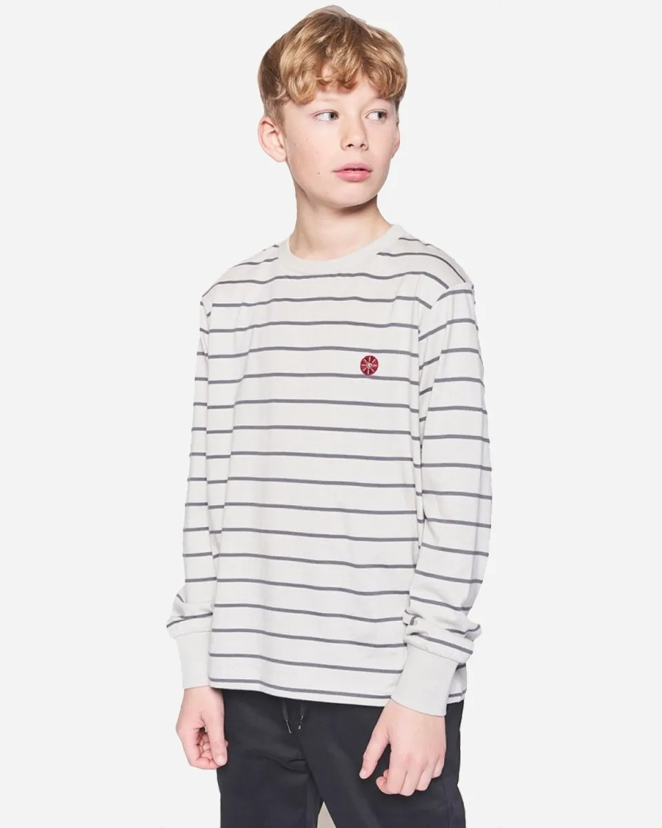 Bos Stripe LS Tee - Light Sand