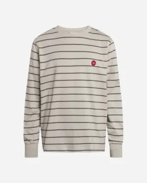 Bos Stripe LS Tee - Light Sand