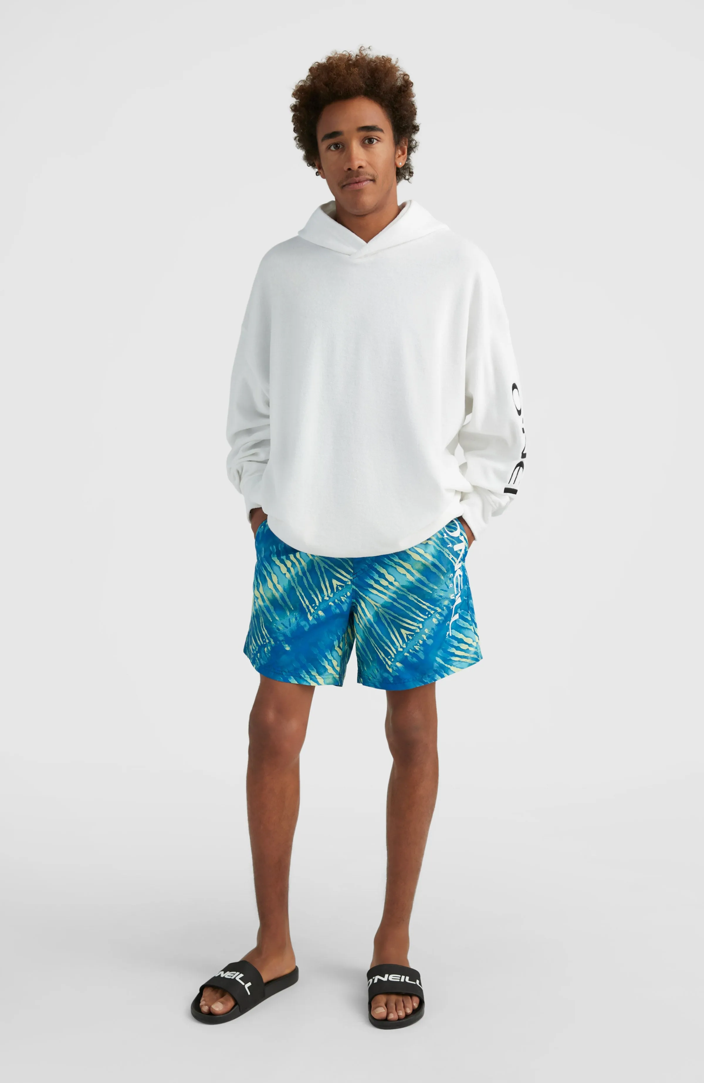 Brights Terry Kapuzenpullover | Snow White