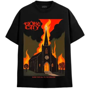 Burning church