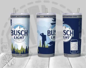 Busch Light Latte Beer Logo Inspired Can Wrap Limited Edition Great to wrap around tumblers PNG File Printable