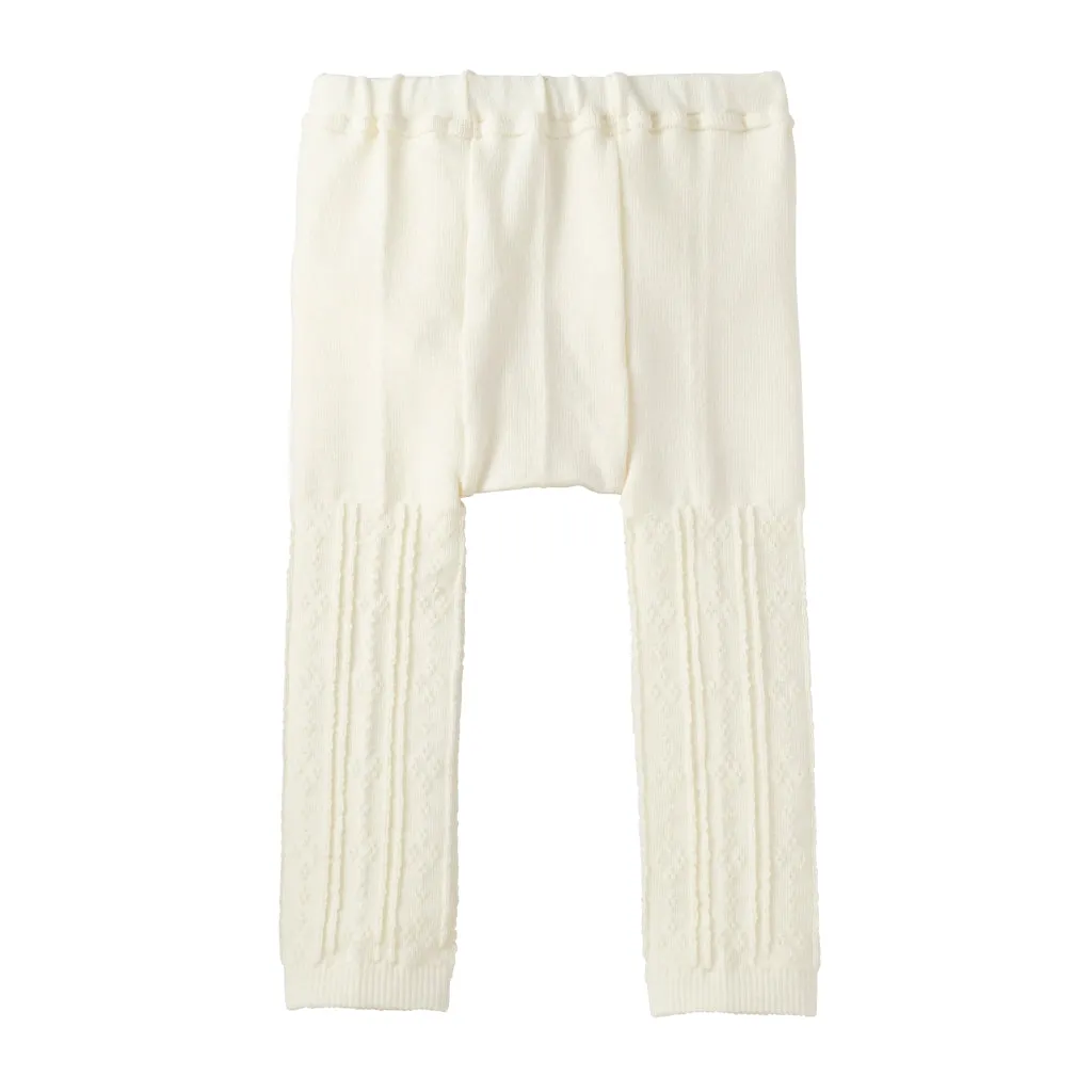 Cable-Knit Patterned Leggings