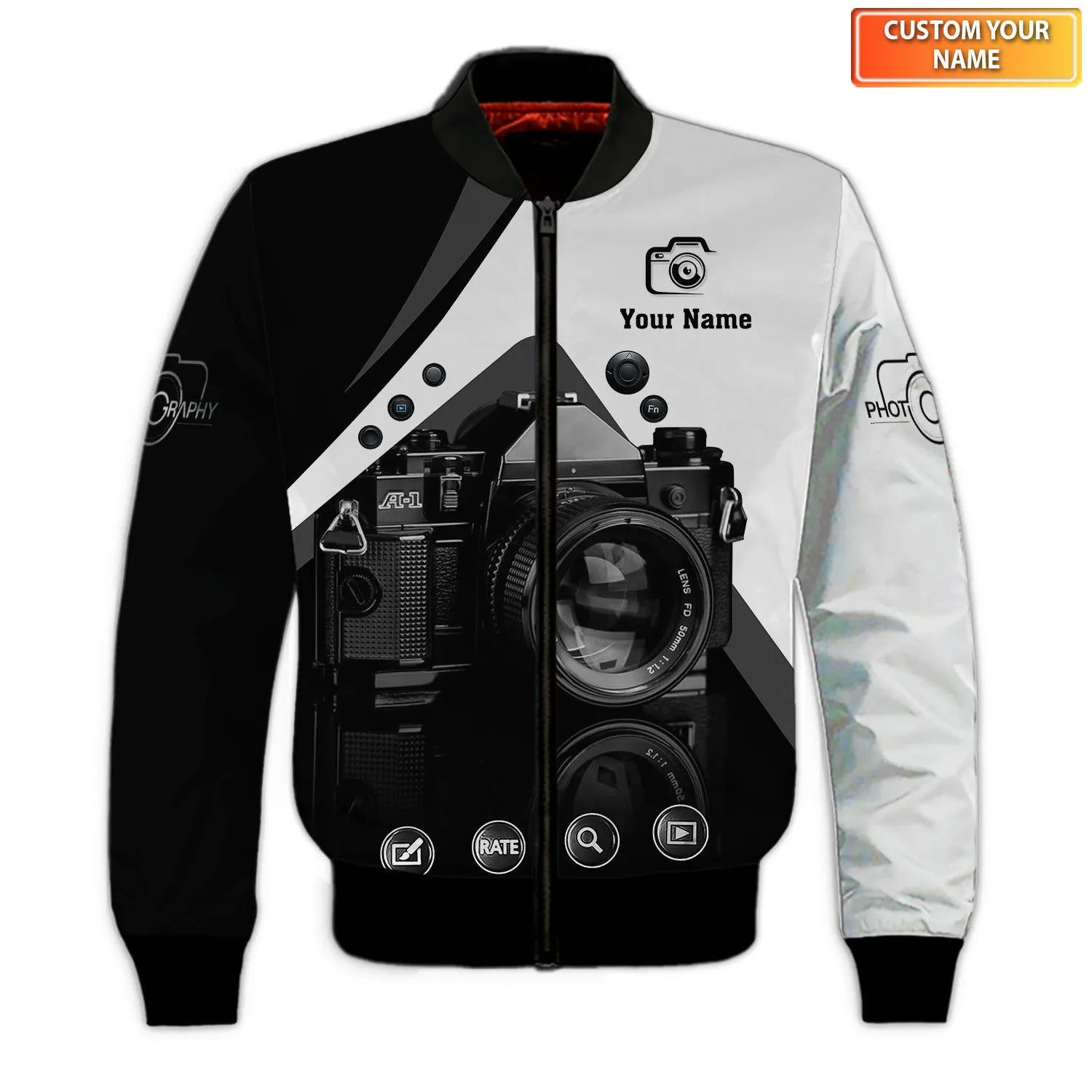 Camera Shirt, Photographer 3D Shirts Photography Custom Tshirts Videographer Shirts