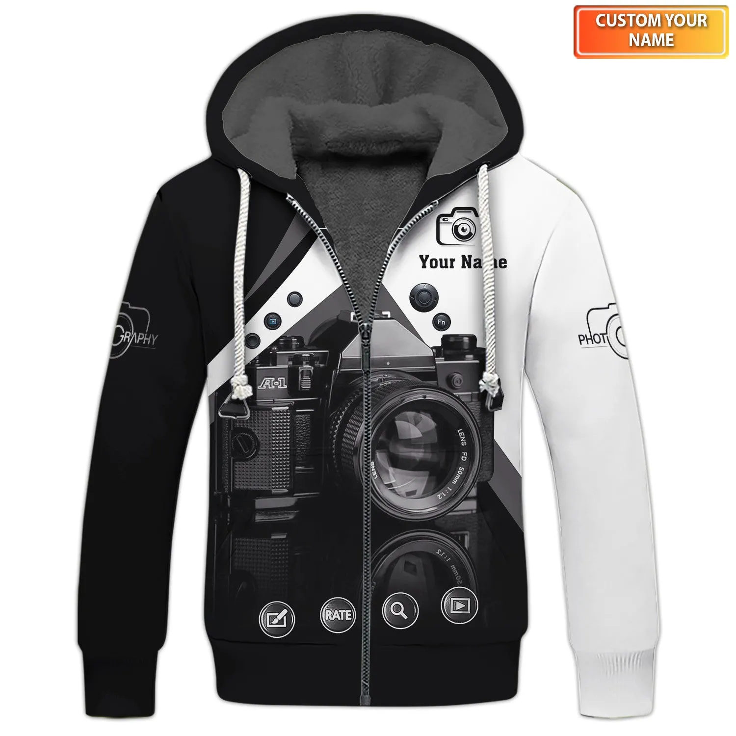 Camera Shirt, Photographer 3D Shirts Photography Custom Tshirts Videographer Shirts