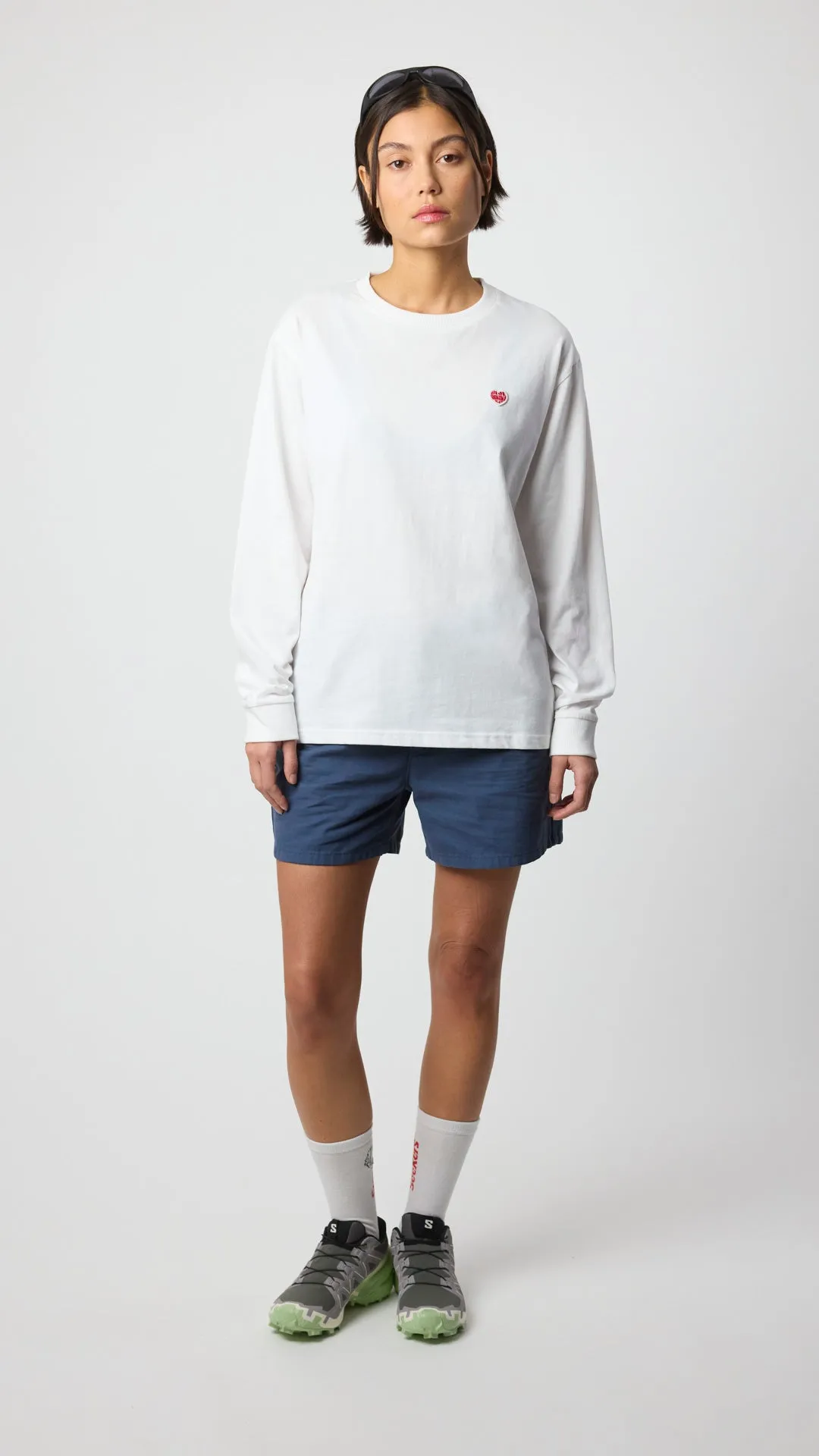 CAMISETA LS HEART BLANCA