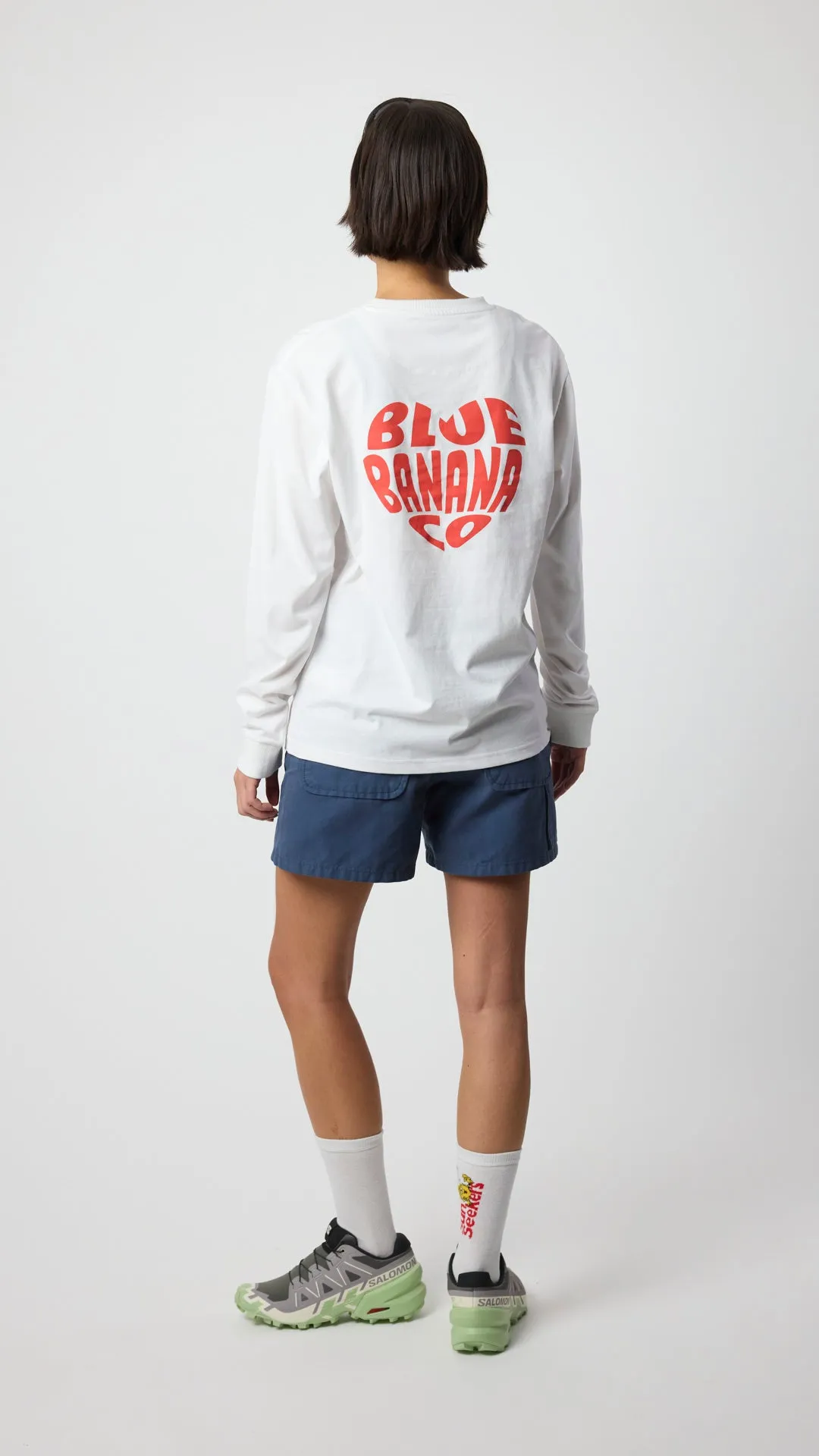 CAMISETA LS HEART BLANCA