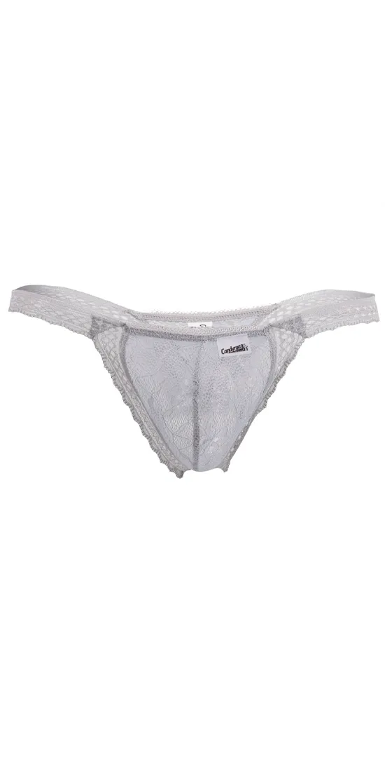 Candyman 99420 Double Lace Thongs Gray