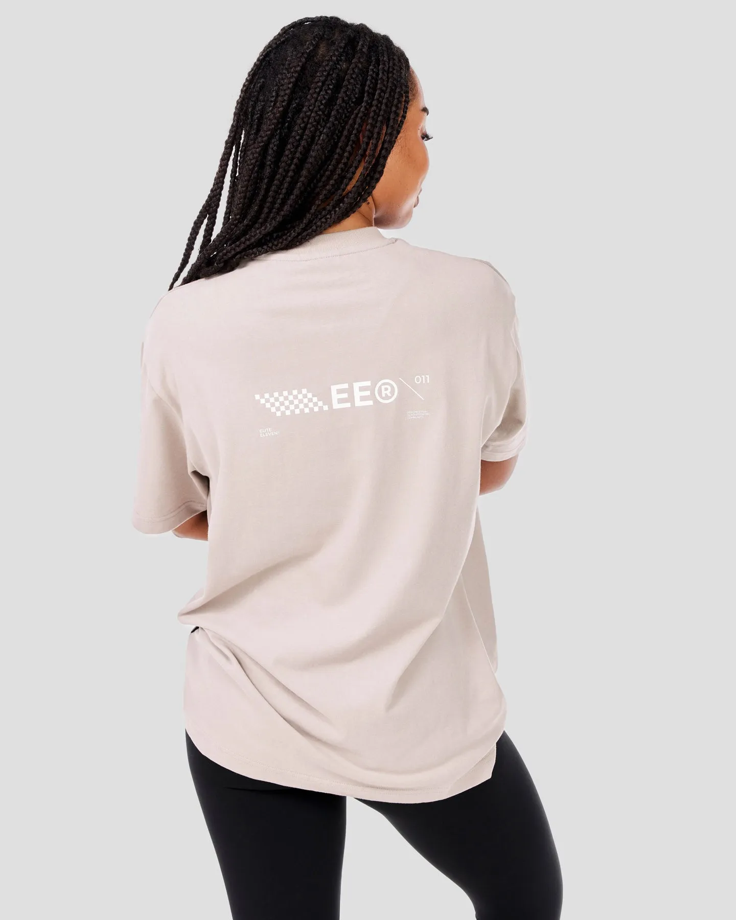 Capital V2 Oversized Tee - Taupe