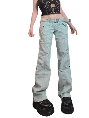 Cargo grunge 90s bleu