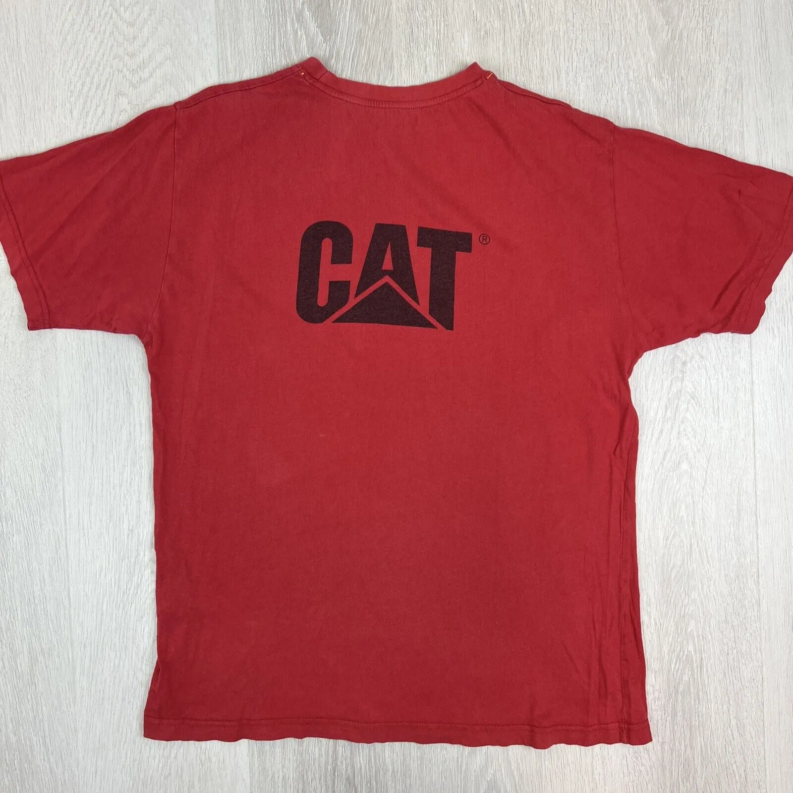 Caterpillar CAT Mens Short Sleeve T-Shirt Bundle Size Large (2 T-Shirts)