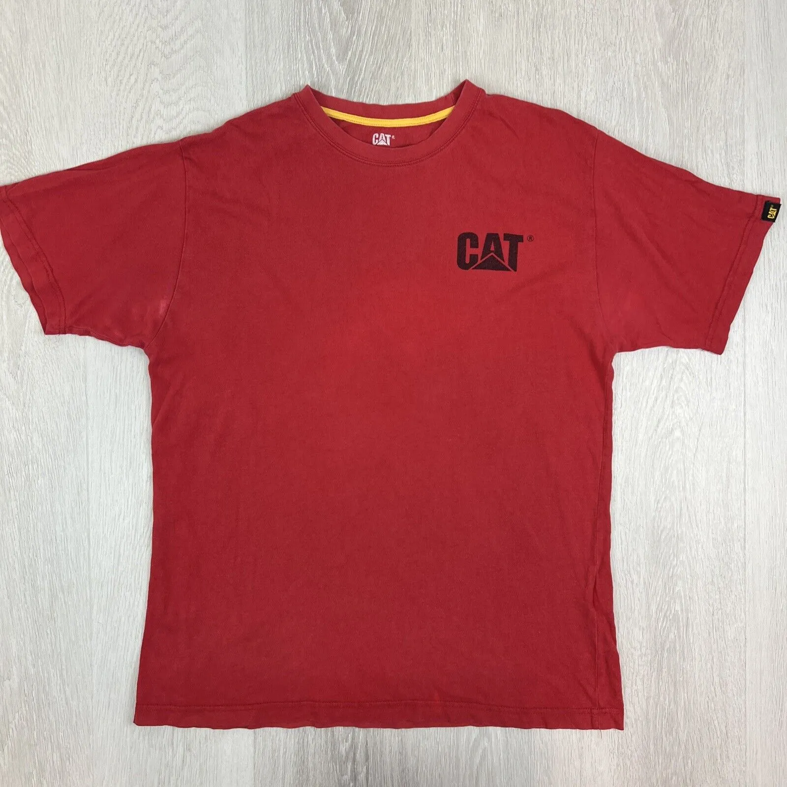 Caterpillar CAT Mens Short Sleeve T-Shirt Bundle Size Large (2 T-Shirts)