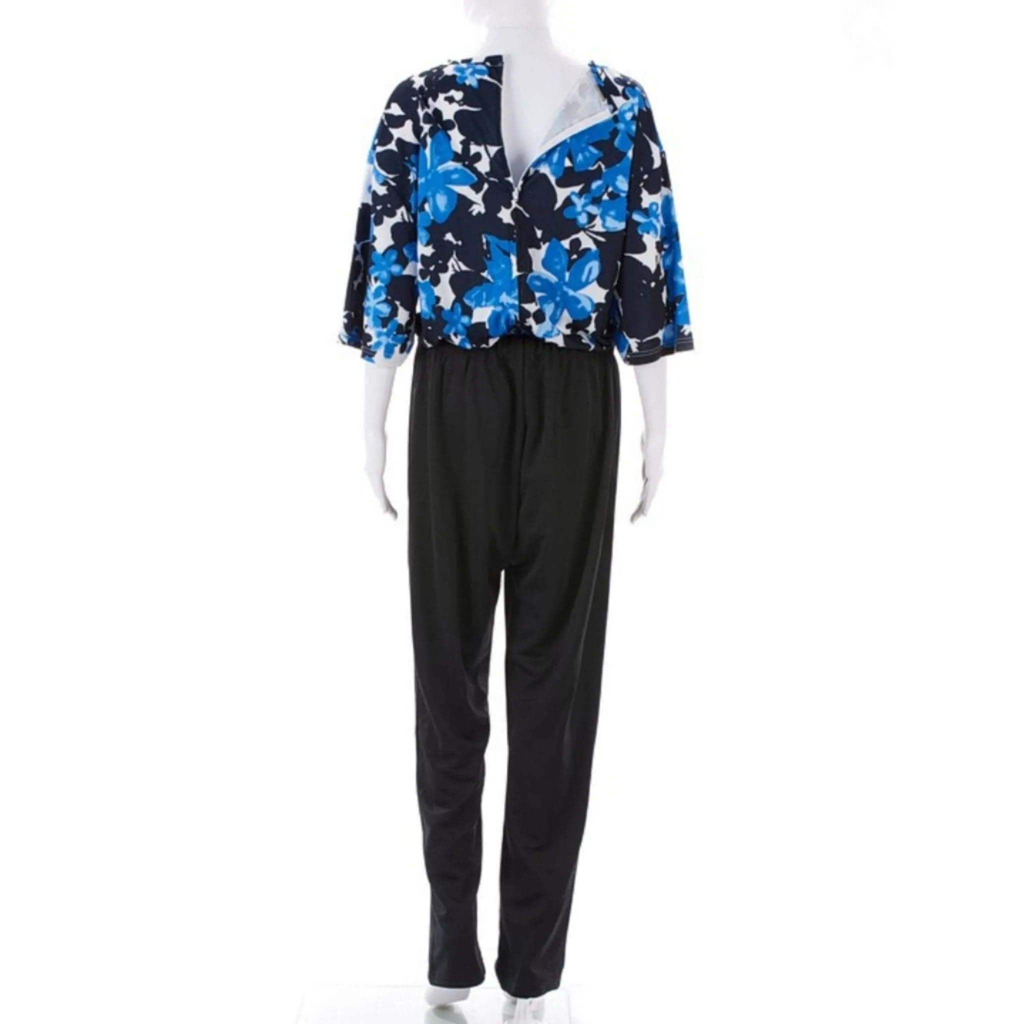CC Women's Daisy Day Jumpsuit / Onesie - Blue Floral