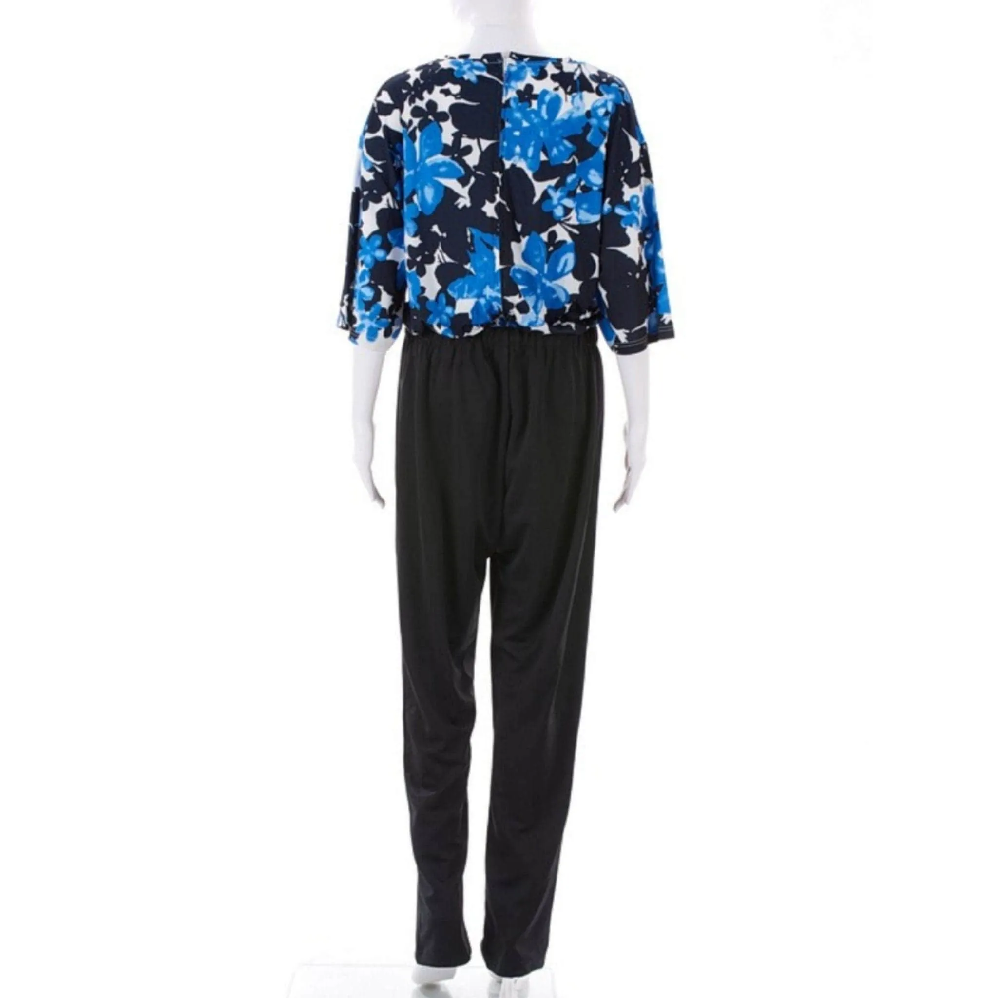 CC Women's Daisy Day Jumpsuit / Onesie - Blue Floral