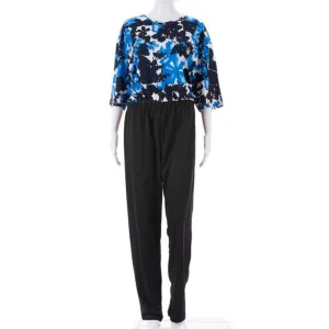 CC Women's Daisy Day Jumpsuit / Onesie - Blue Floral