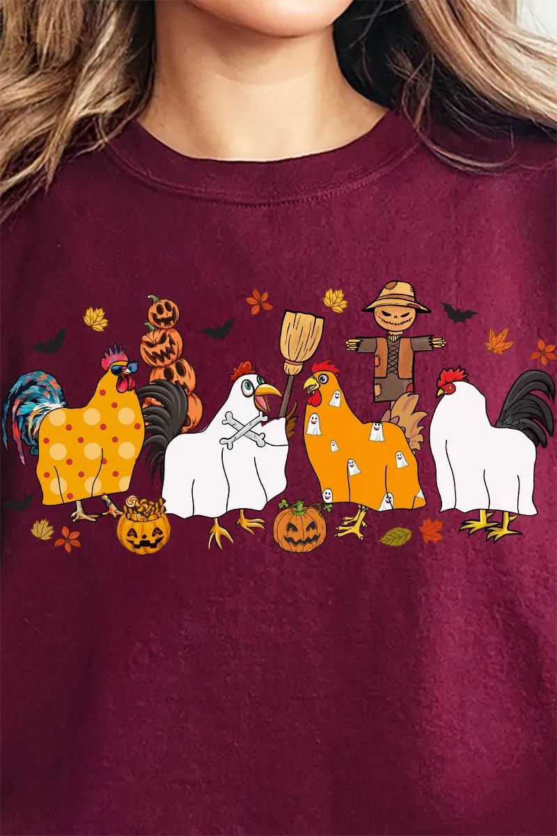 Chick Or Treat Heavy-weight Crew Sweatshirt
