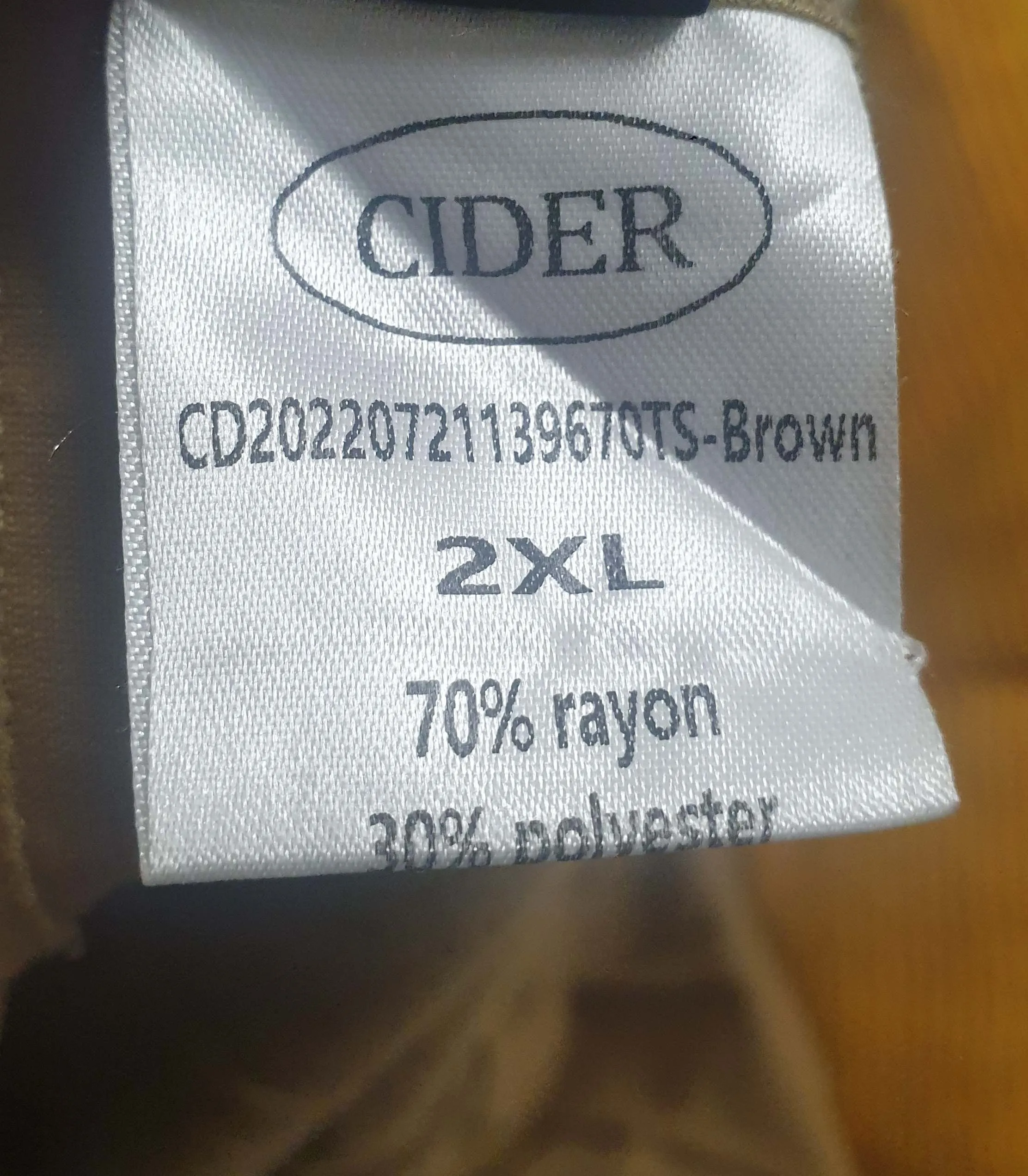 Cider tan brown wide leg pants size 2XL