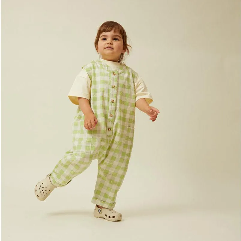 Claude & Co - Charlie sleeveless overall - gingham