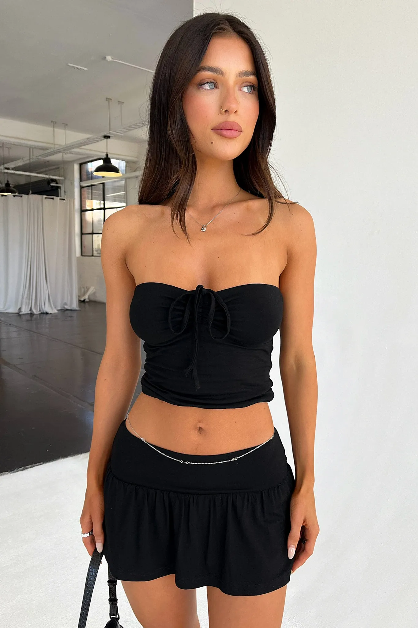Claudia – Playful Strapless Summer Set for Women