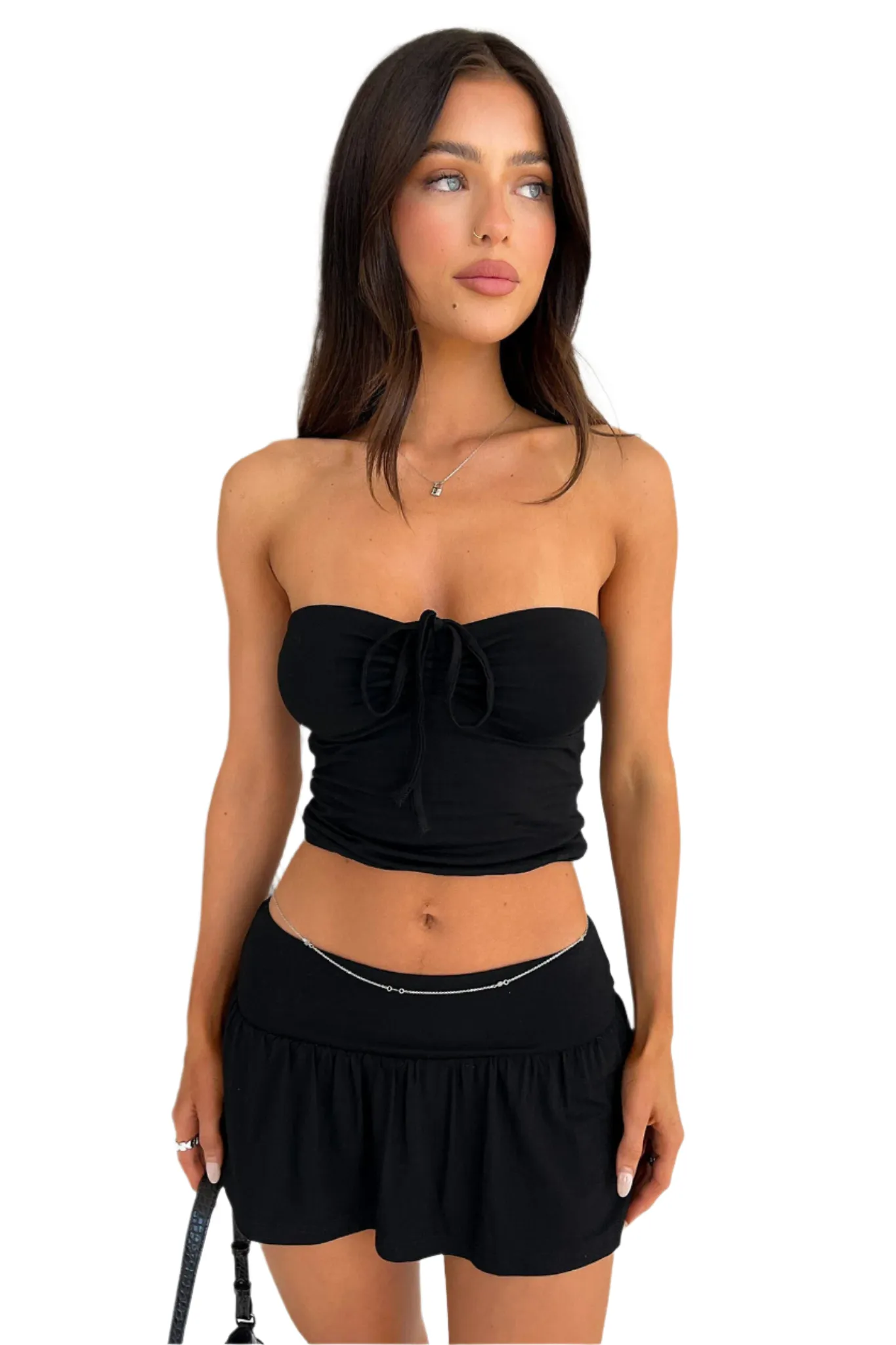 Claudia – Playful Strapless Summer Set for Women