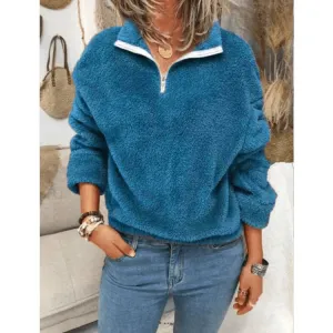 Cloud Nine Sherpa Long Sleeve Pullover Sweatshirt