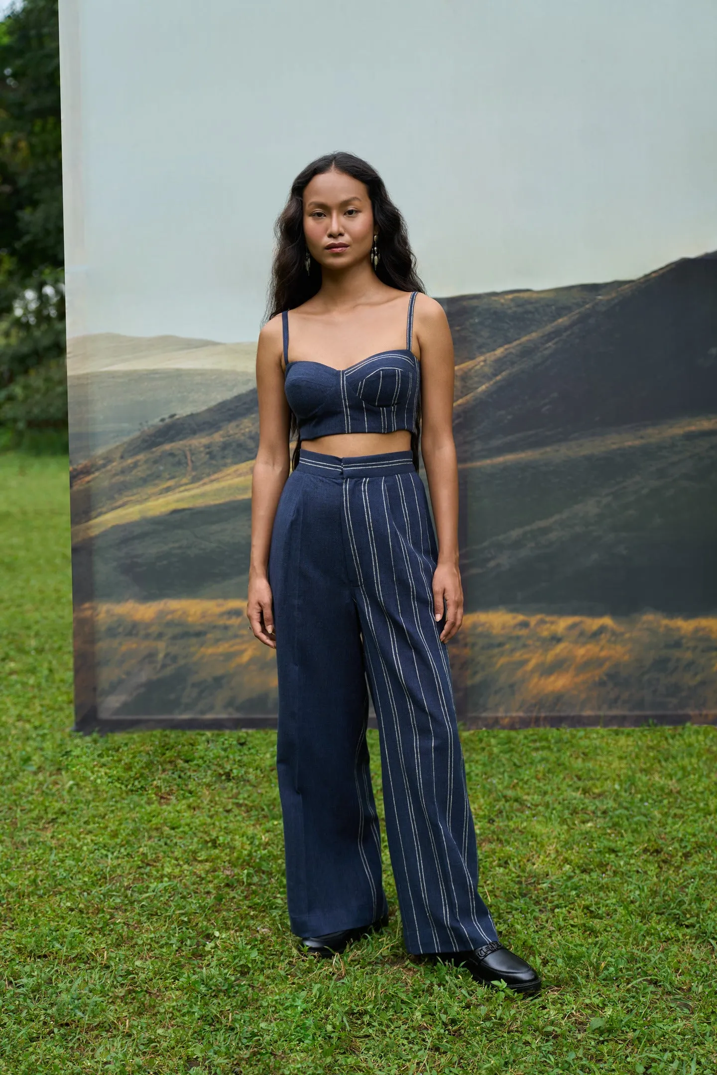 Cobalt Flared Pants