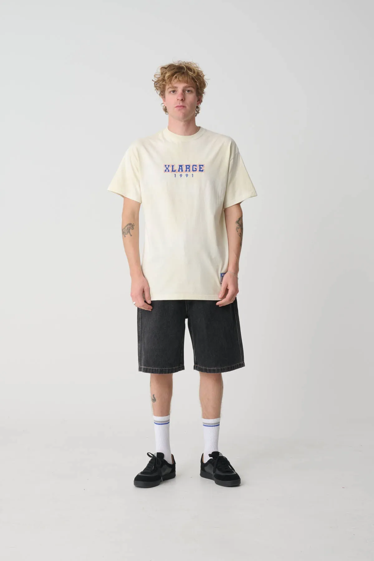 COLLEGE TEE - VINTAGE WHITE
