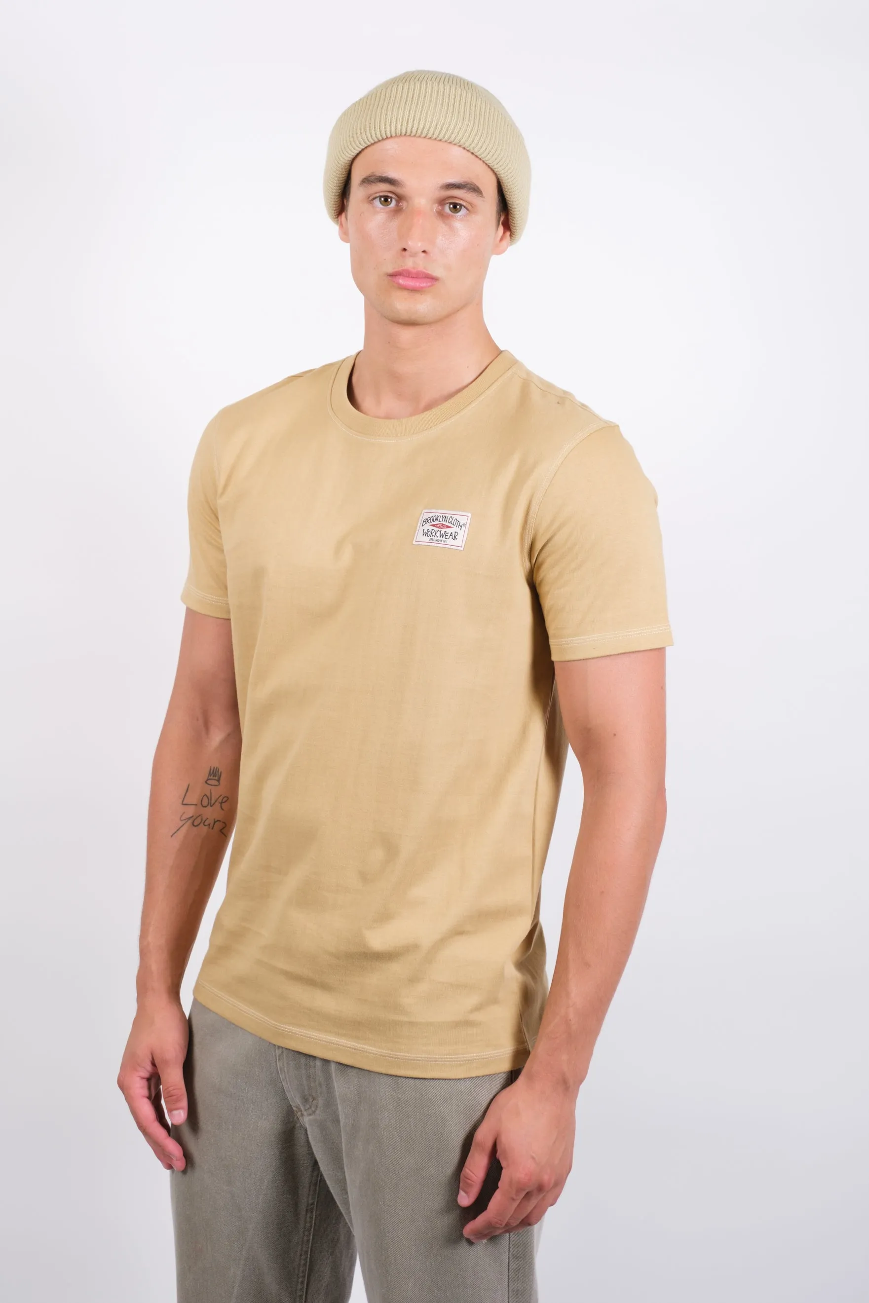 Contrast Stitch Crewneck Tee