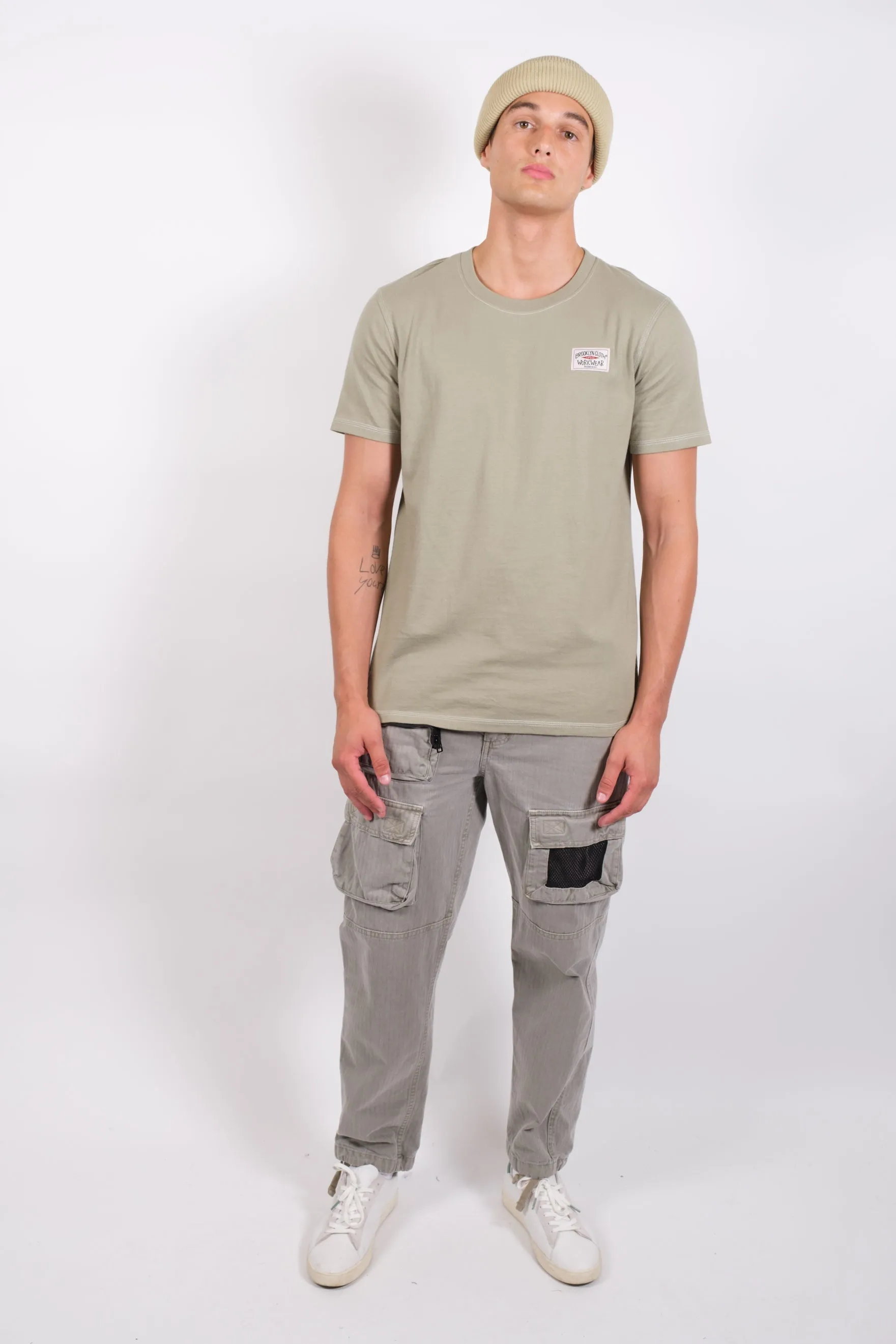 Contrast Stitch Crewneck Tee
