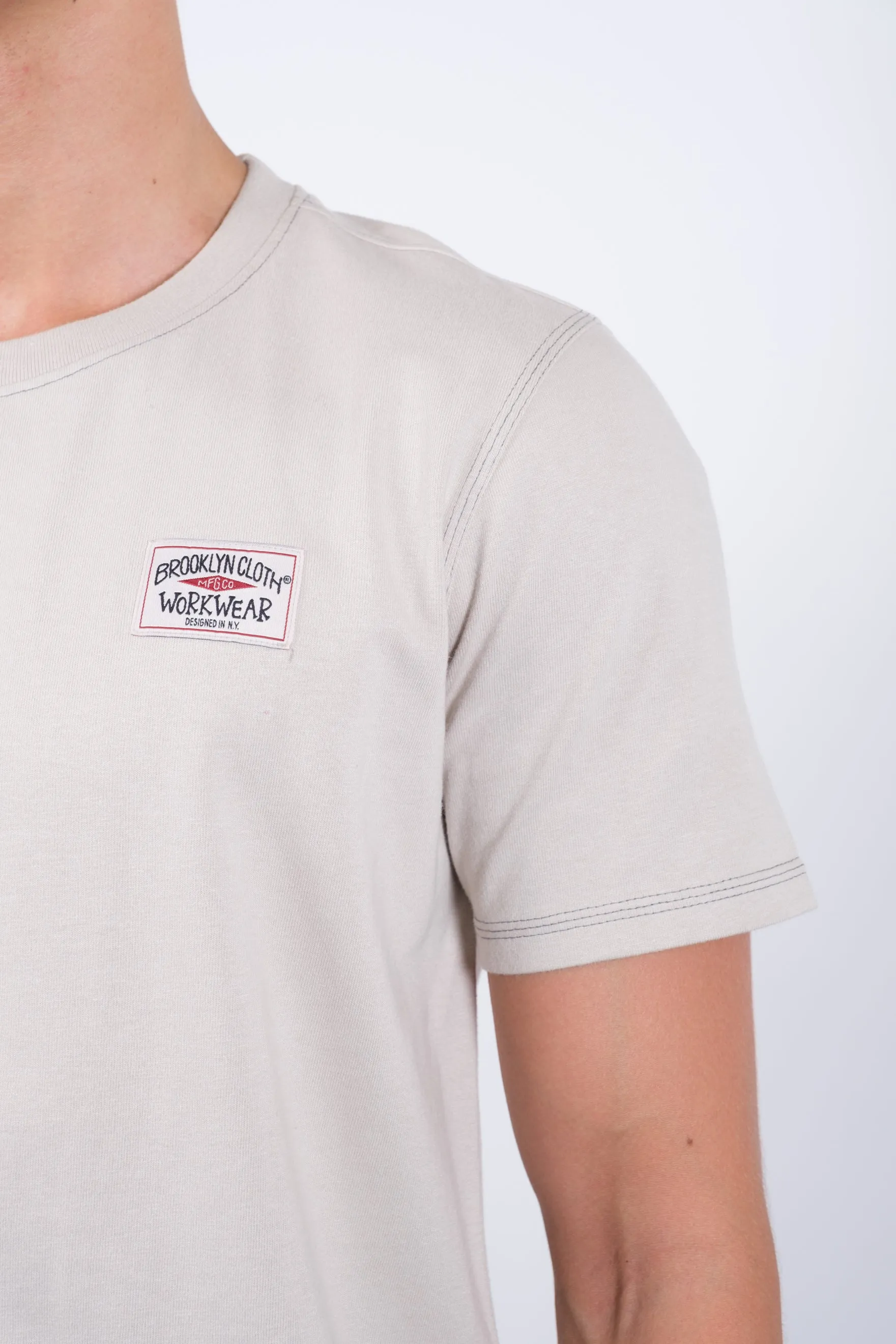 Contrast Stitch Crewneck Tee