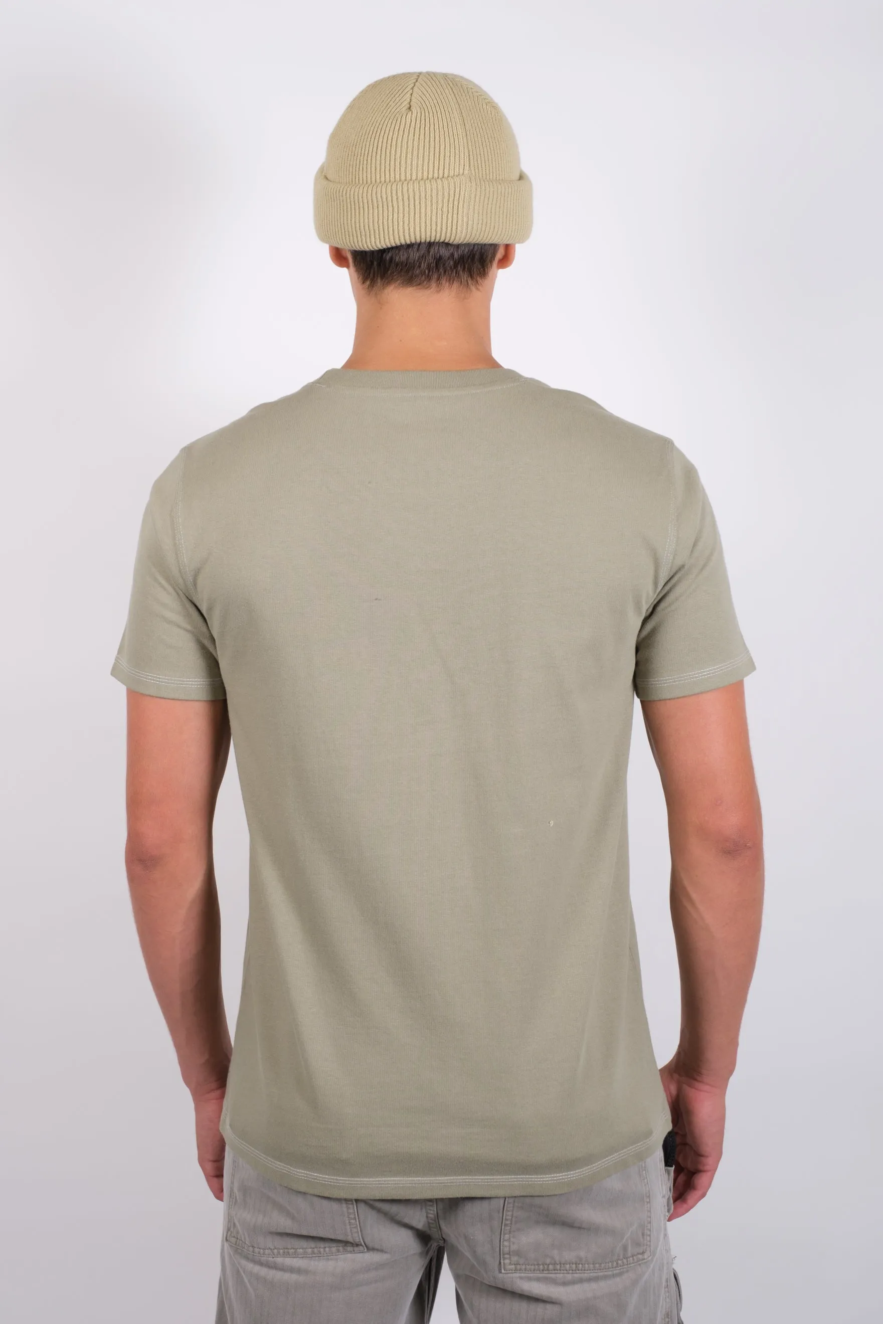 Contrast Stitch Crewneck Tee