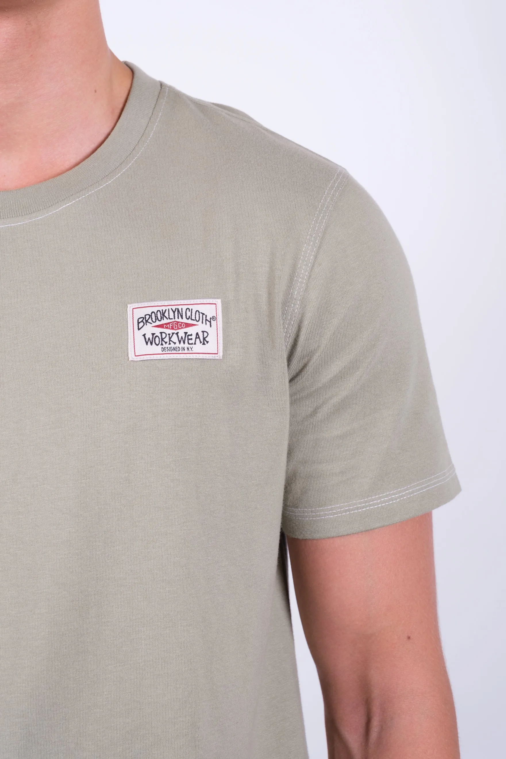 Contrast Stitch Crewneck Tee