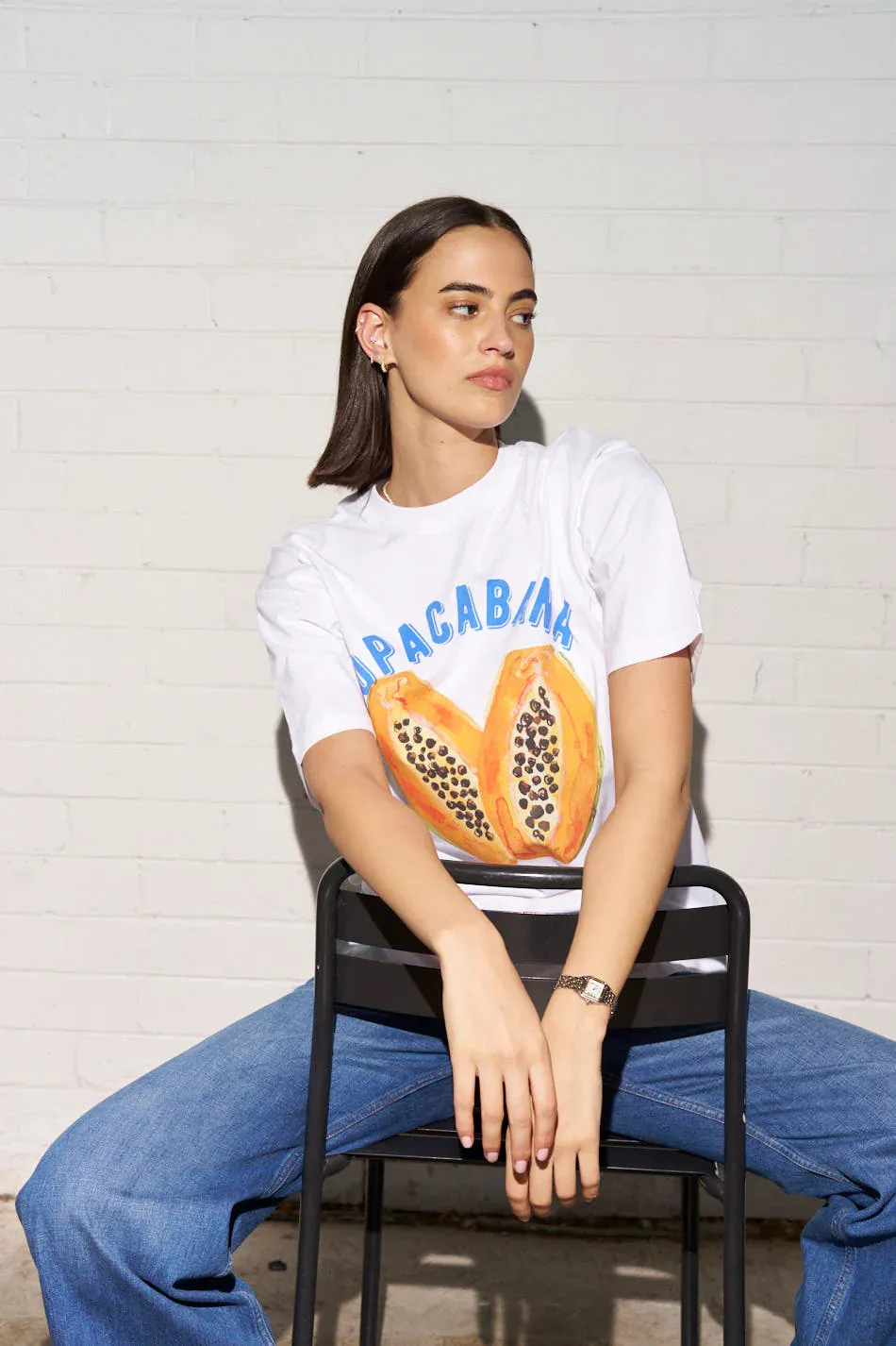 Copacabana Tropical Tee - White