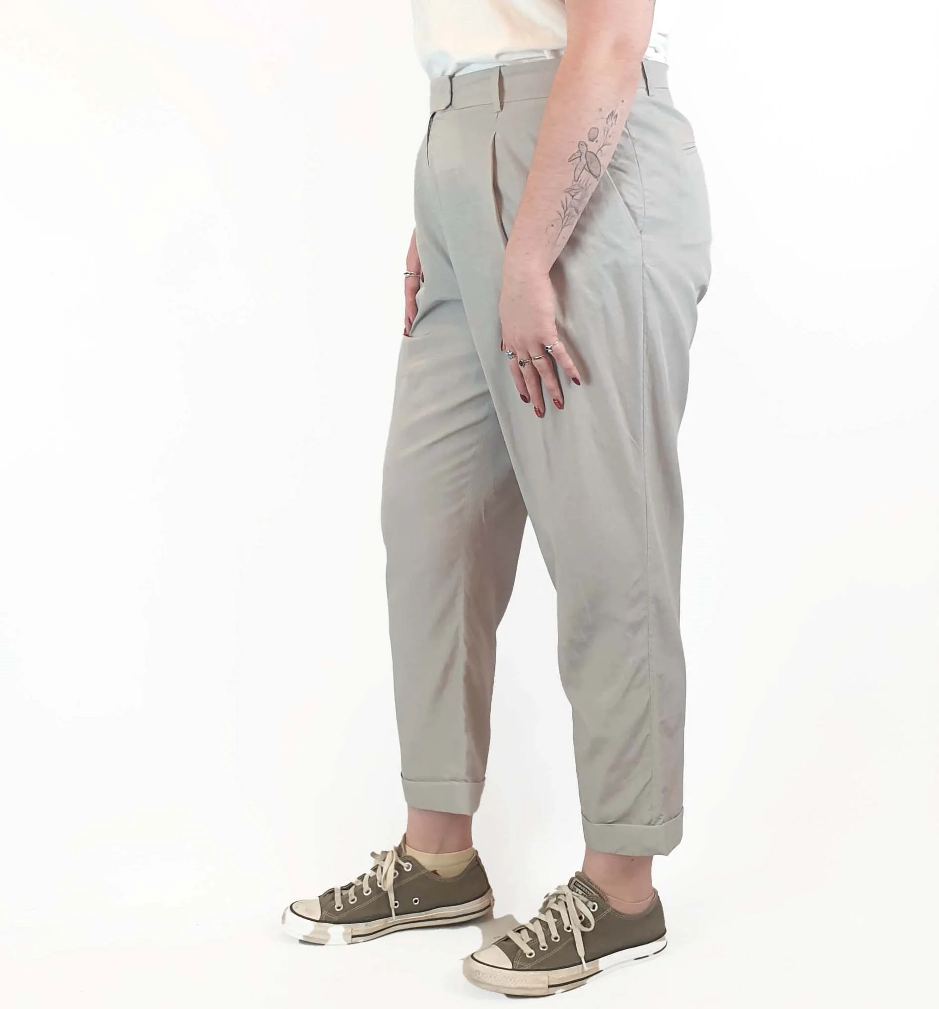 Cos light grey tailored pants size 42 (AU 12)