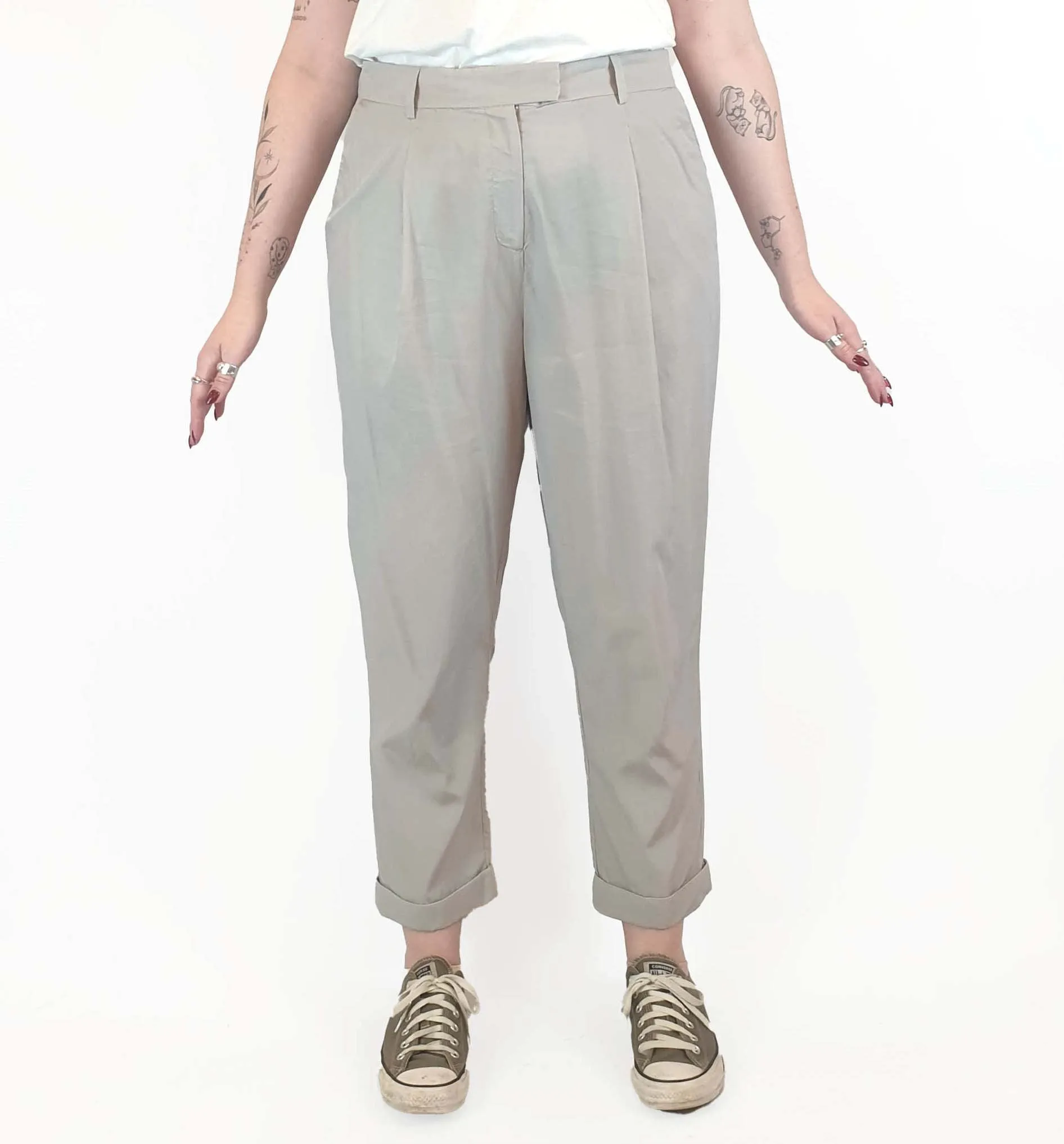 Cos light grey tailored pants size 42 (AU 12)