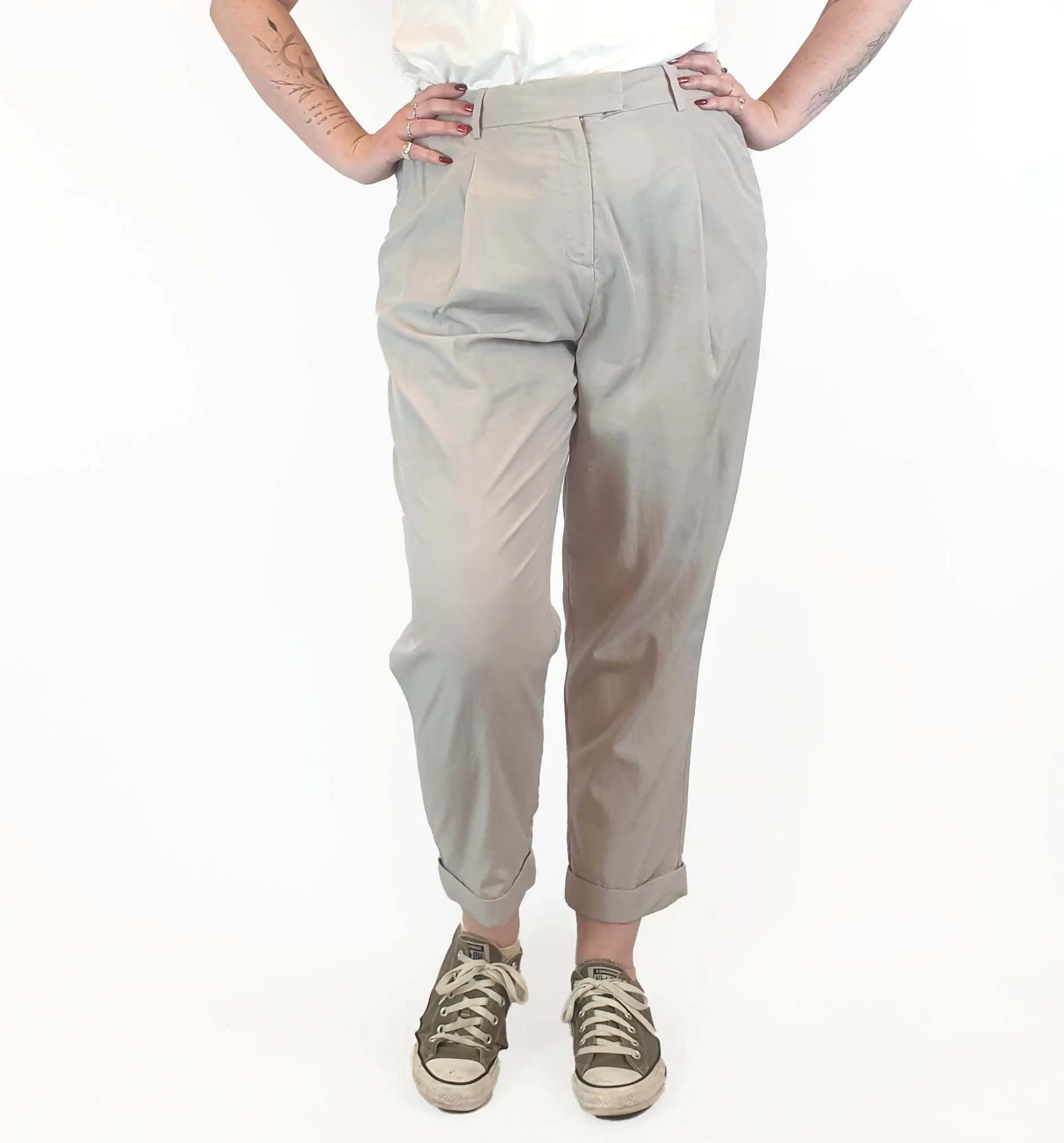Cos light grey tailored pants size 42 (AU 12)