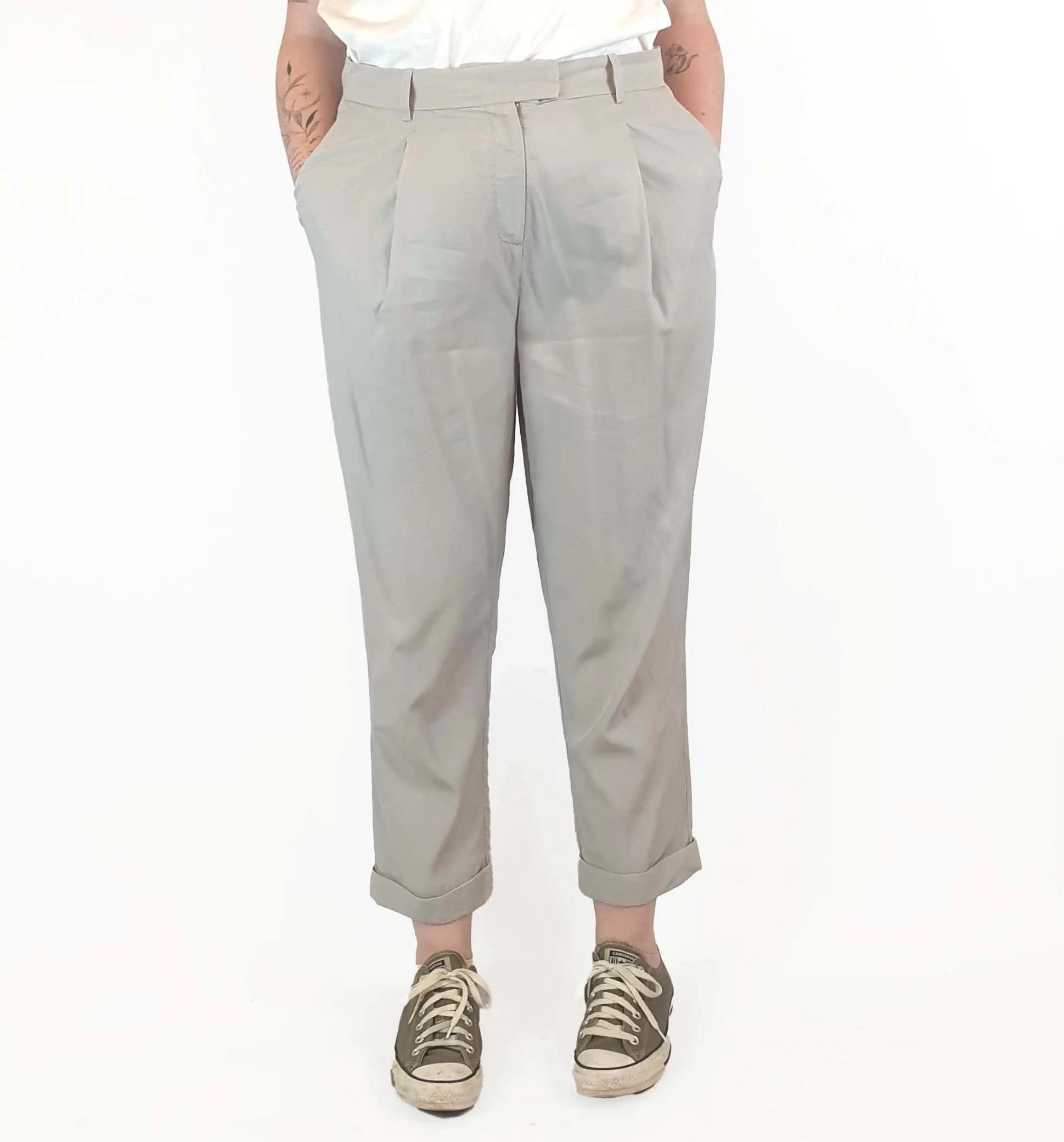 Cos light grey tailored pants size 42 (AU 12)