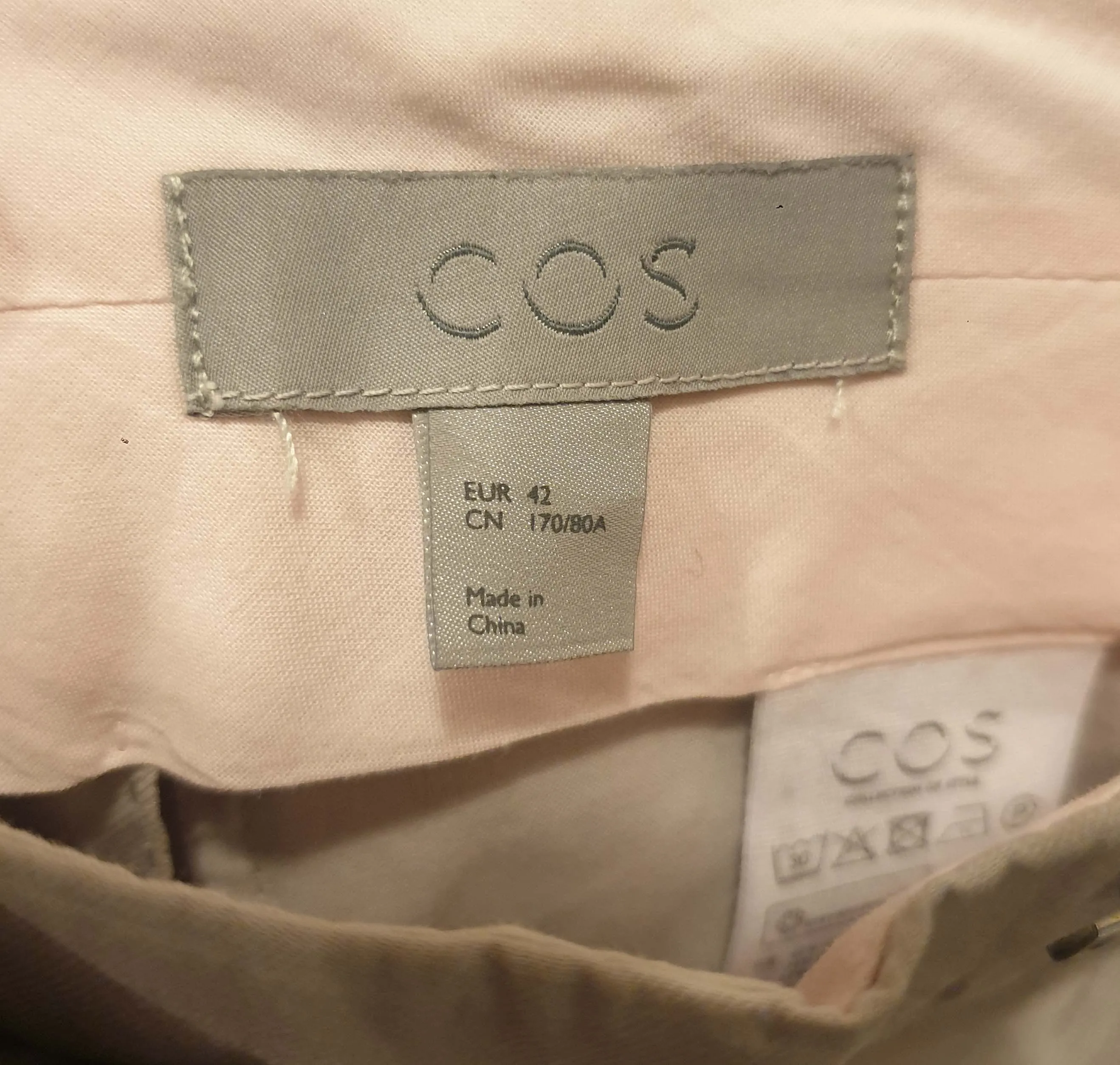 Cos light grey tailored pants size 42 (AU 12)