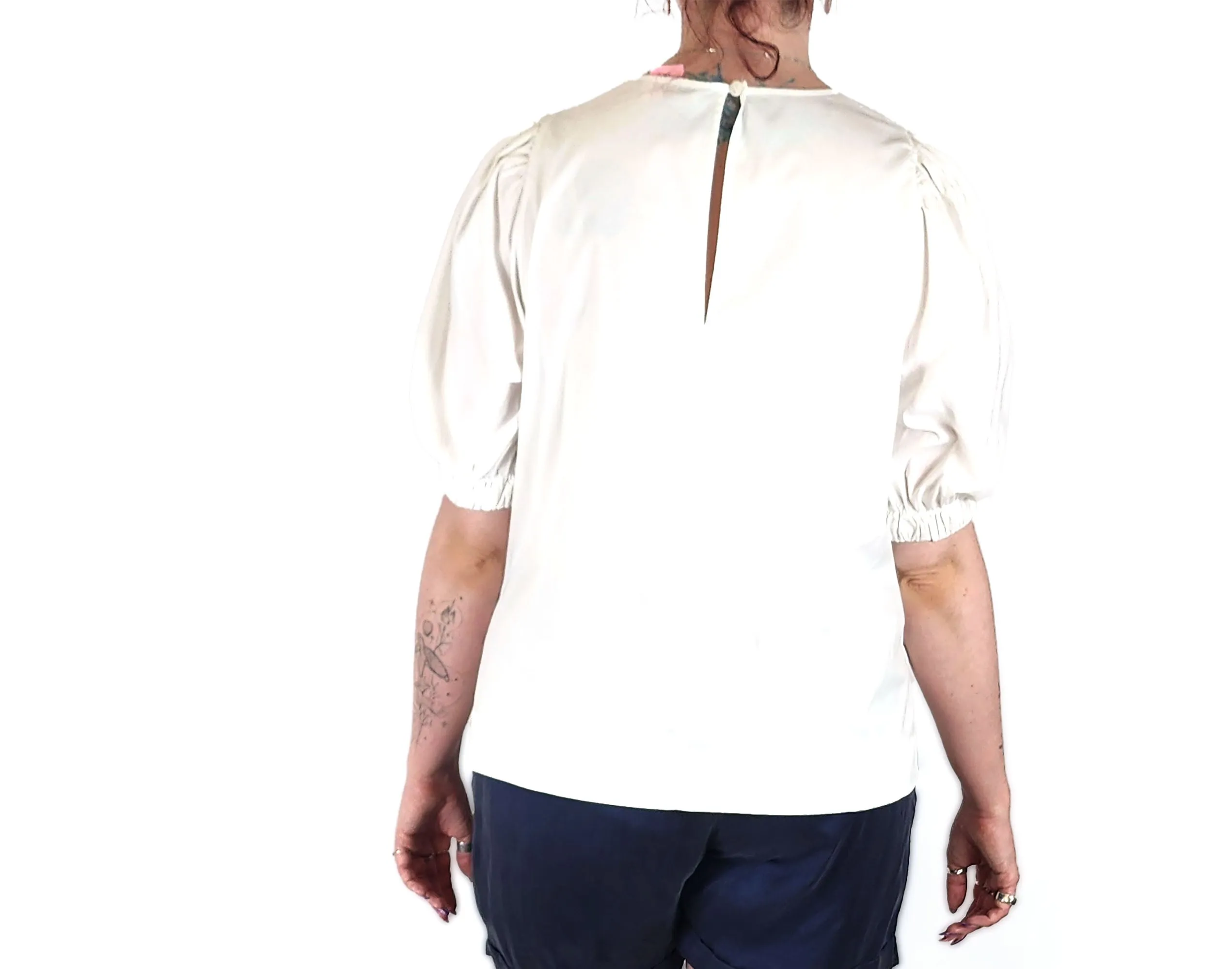 Cos white cotton top size 40 (best fits 12-14)