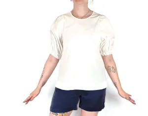 Cos white cotton top size 40 (best fits 12-14)